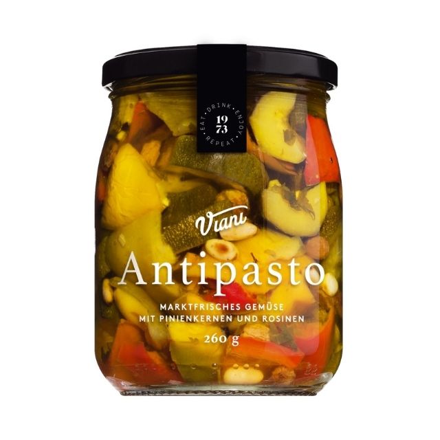 ANTIPASTO – Gemüse mit Pinienkernen und Rosinen