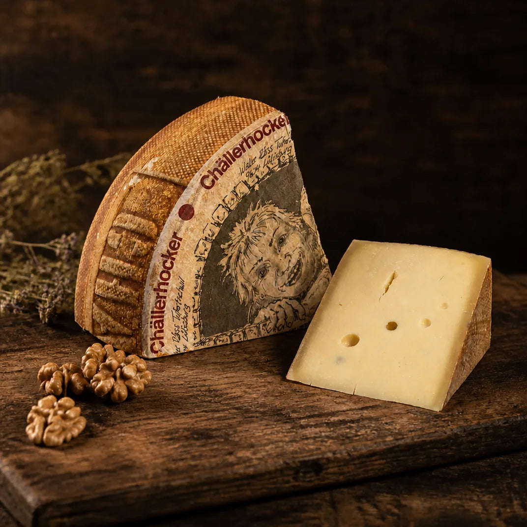 Chällerhocker – Schweizer Hartkäse aus Rohmilch, ganzer Laib