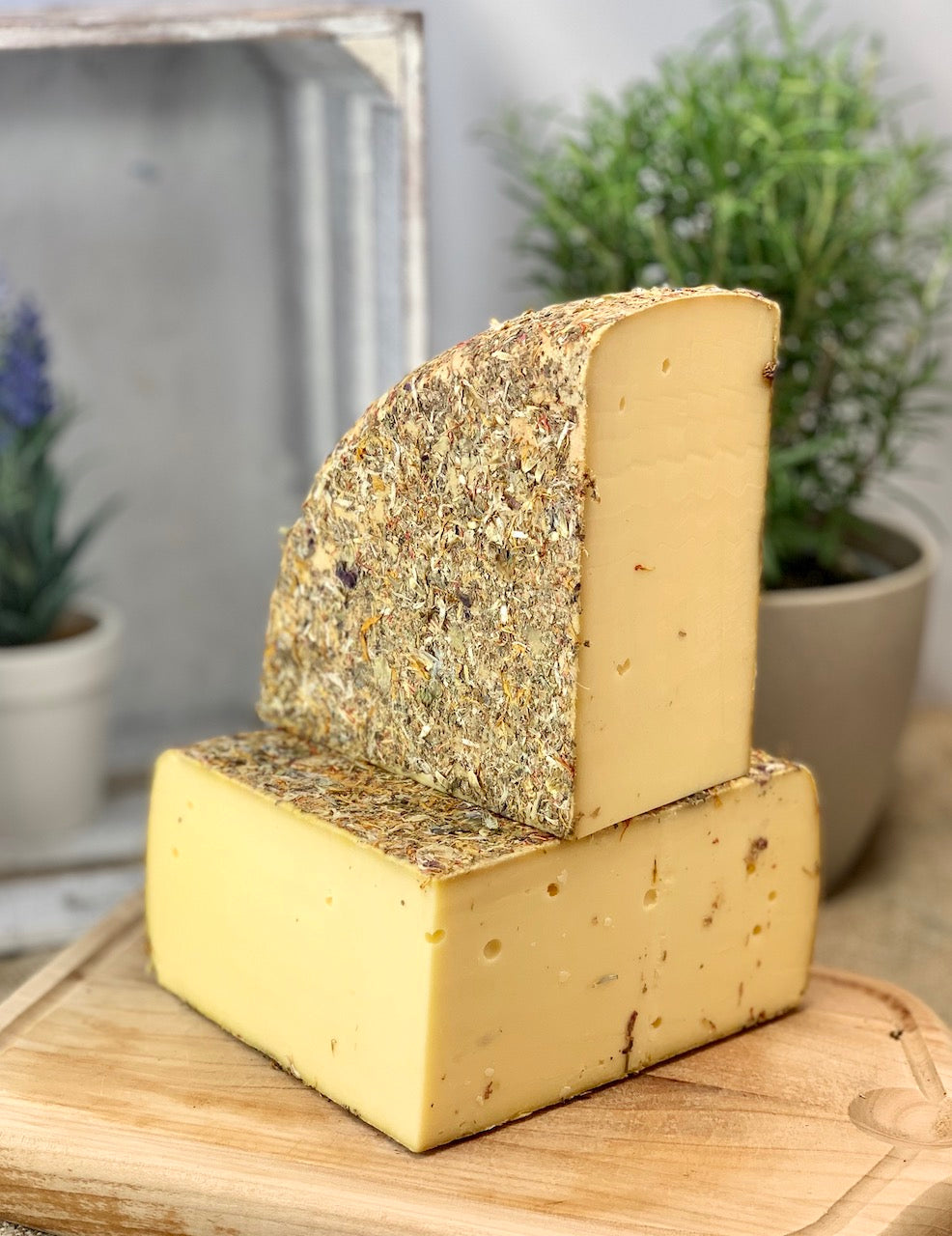 Wildblüten – Schweizer Rahm-Halbhartkäse mit floraler Naturrinde