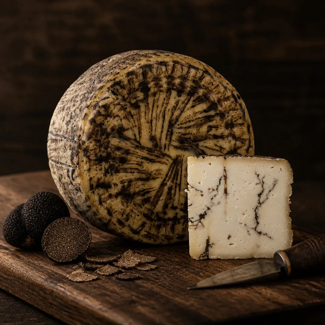 Moliterno – italienischer Pecorino aus Schafsmilch mit schwarzem Trüffel