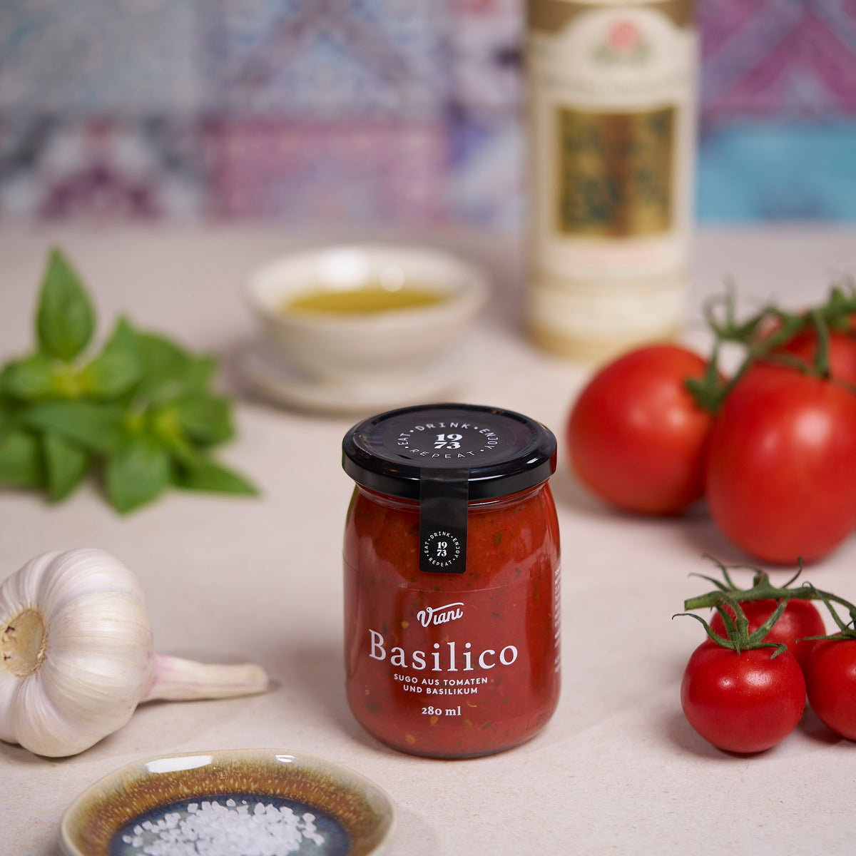 Sugo Basilico von Viani mit Tomaten, Knoblauch und Basilikum