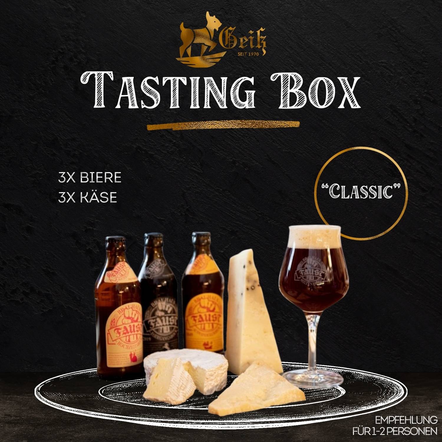 TASTINGBOX - Käse und Bier - "Classic" TASTINGBOX - Käse und Bier - "Classic"