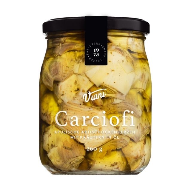 CARCIOFI - Artischockenherzen mit Kräutern CARCIOFI - Artischockenherzen mit Kräutern