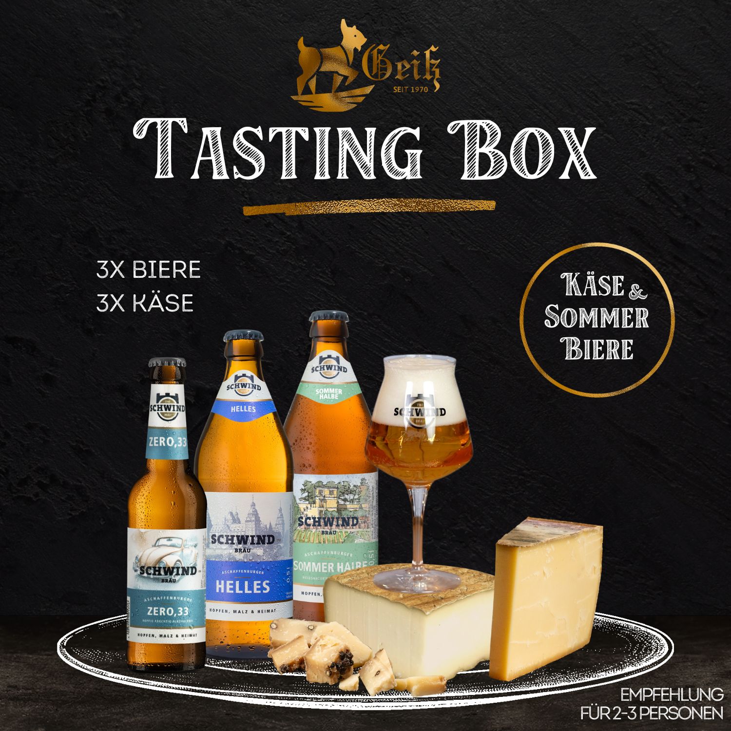 TASTINGBOX - Käse und Sommer-Bier Special  TASTINGBOX - Käse und Sommer-Bier Special